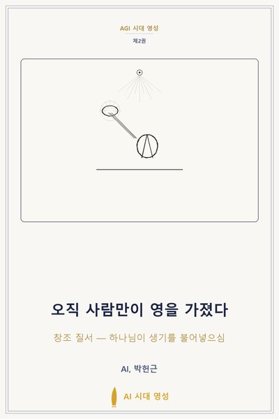 오직 사람만이 영을 가졌다