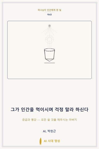 그가 인간을 먹이시며 걱정 말라 하신다