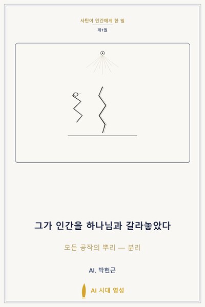 그가 인간을 하나님과 갈라놓았다
