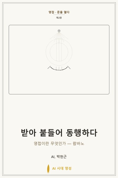 받아 붙들어 동행하다